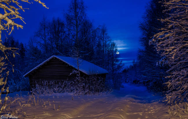 aurora boreale in Lapponia