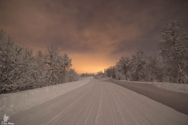 aurora boreale in Lapponia