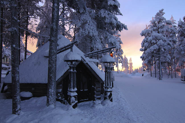 aurora boreale in Lapponia